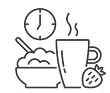 Café da manhã no quarto